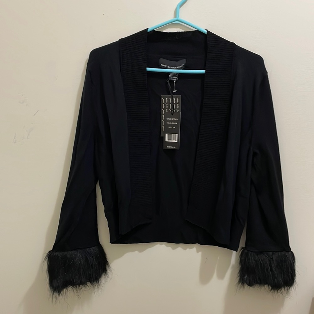 Isabella Rodriguez black bolero cardigan (sz pm)